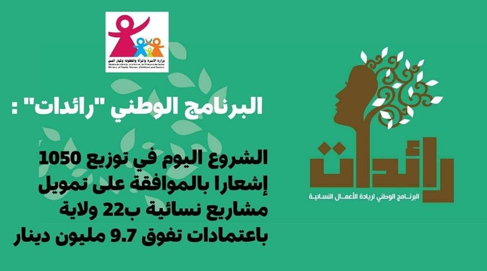 البرنامج الوطني "رائدات" :  وزارة الأسرة والمرأة تشرع في توزيع 1050 إشعارا بالموافقة