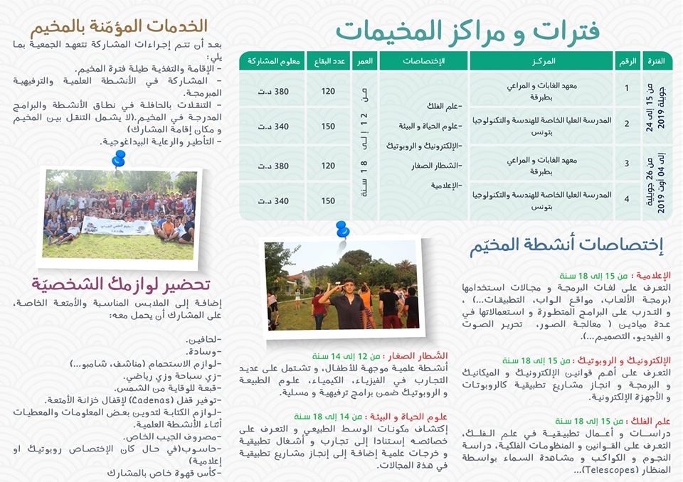 مخيمات علمية