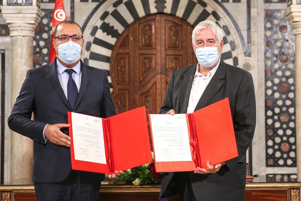 اتفاق مشترك بين الحكومة والاتحاد التونسي للفلاحة والصيد البحري للنهوض بقطاع الفلاحة والصيد البحري