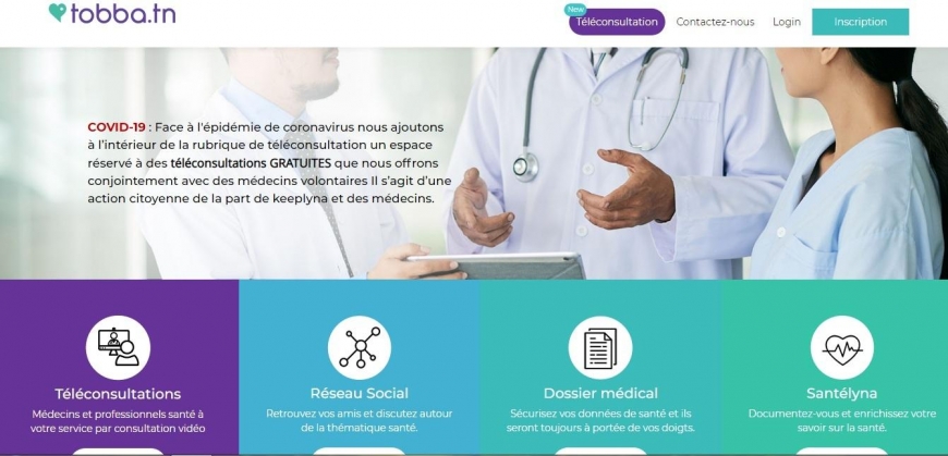 موقع &quot; Tobba.tn &quot;  : أول خدمة للإستشارات الطبيّة  عن بعد في تونس