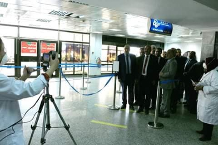 معاينة اجراءات التوقي من فيروس &quot; كورونا&quot; بمطار تونس قرطاج الدولي