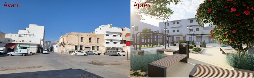 الإعلان الرسمي عن أشغال تهيئة ساحة غاريبالدي وشارع فيكتور هوغو بسوسة: مشروع حضري شامل في خدمة النساء والمجتمع