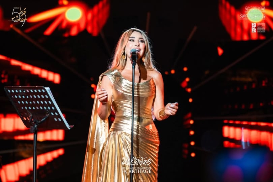 شمس الغنيّة اللبنانيّة&quot; نجوى كرم تتوهج على ركح مهرجان قرطاج الدولي